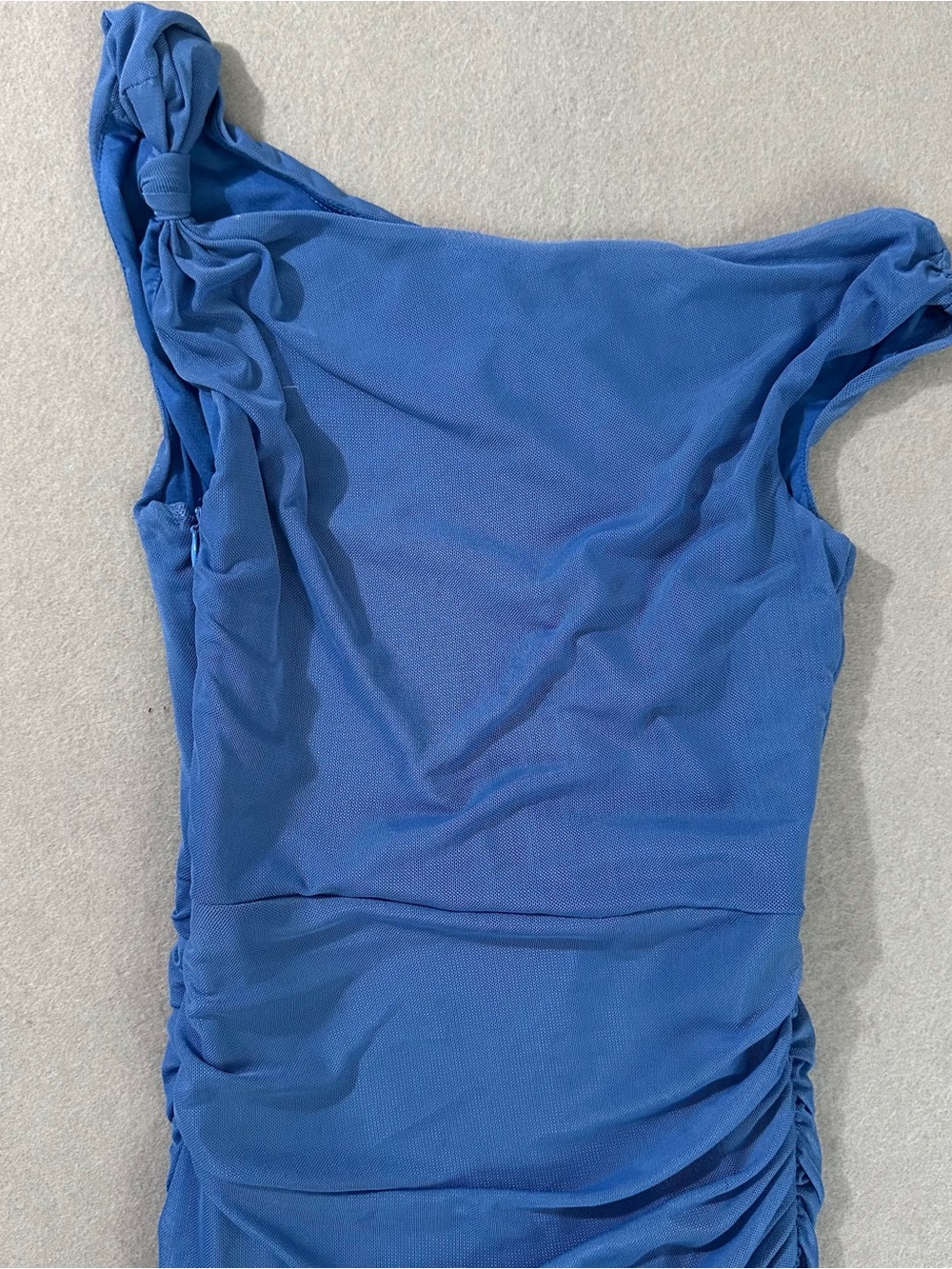 Hello Molly Royal Blue Mini Dress with Knot Detail